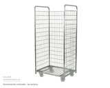 Konteinerinis vežimėlis be lentynų