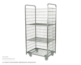 Tinkliniai konteineriai su horizontaliom lentynom