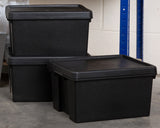 Plastikinės dėžės su dangčiais