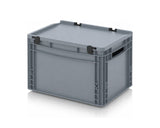 Euro standarto dėžė su atlenkiamu dangčiu 400x300x285 mm