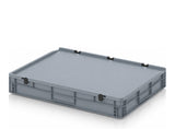 Euro dėžė 800x600x135 mm su atlenkiamu dangčiu 