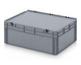 Euro dėžės - konteineriai 800x600x335 mm su atlenkiamu dangčiu 